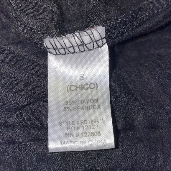 Heart & Hips Black Dress with Front V Cut-Out - Picture 3 of 3